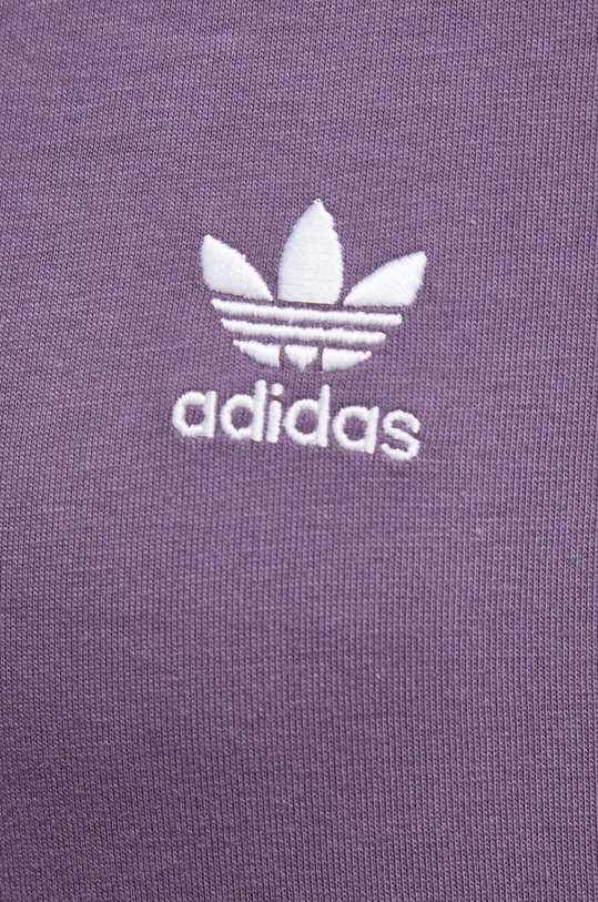 Bavlnené tričko s dlhým rukávom adidas Originals IL3870 fialová