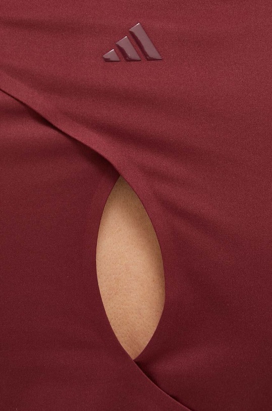 adidas Performance hosszú ujjú felső jógázáshoz Studio IL3954 burgundia