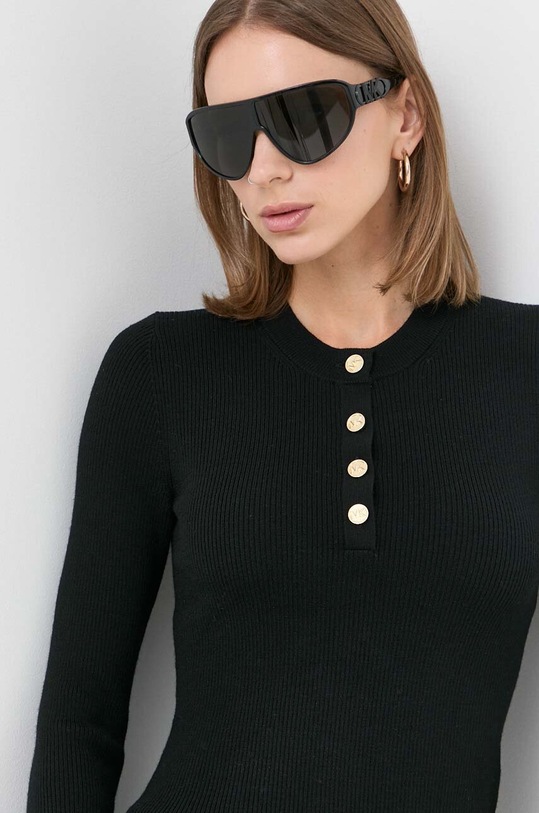 MICHAEL Michael Kors pulover de lana negru MF360O14VR