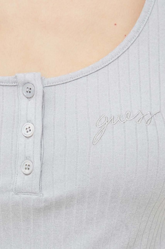 Tričko s dlouhým rukávem Guess SAMANTHA šedá O3BP01.KBXB2
