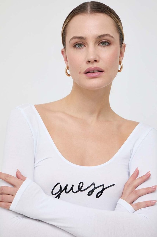 Guess body CARRIE z elastanem biały O3BM03.KBBU1