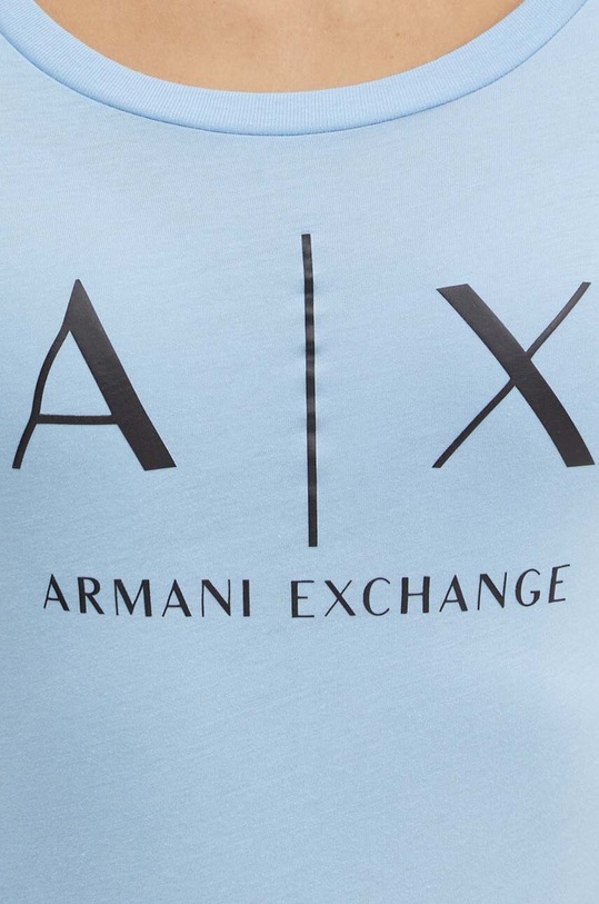 Armani Exchange longsleeve din bumbac 8NYTDG.YJ16Z albastru