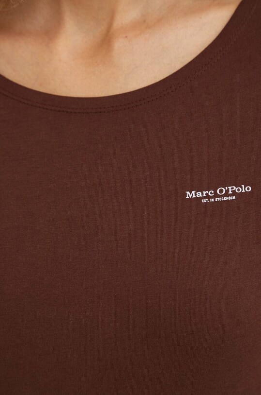 Marc O'Polo longsleeve bawełniany 308218352007 brązowy
