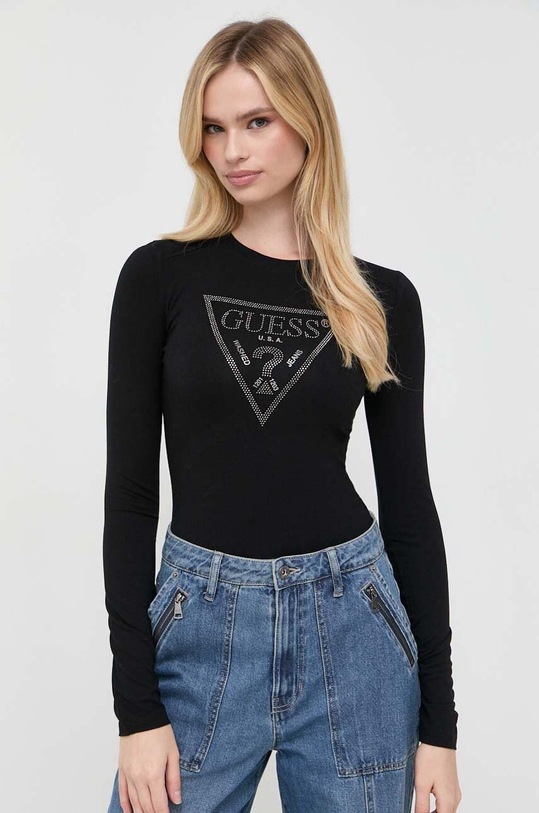 Guess body aplikacja czarny W3BP26.K68D2