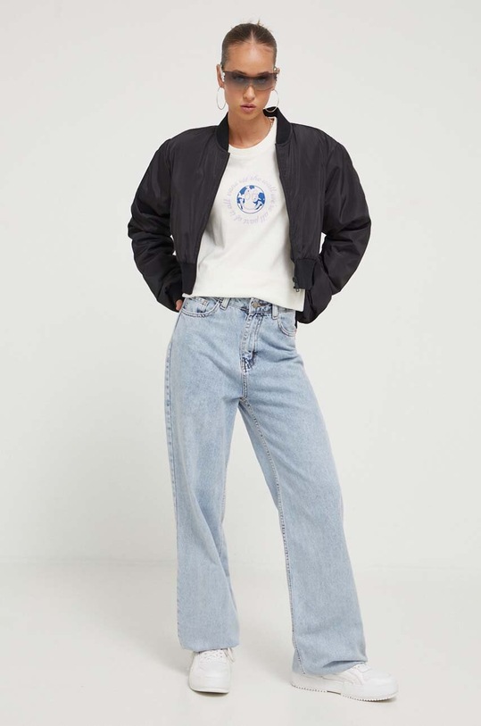 Vans longsleeve bawełniany VN000AD1FS81 beżowy SS24