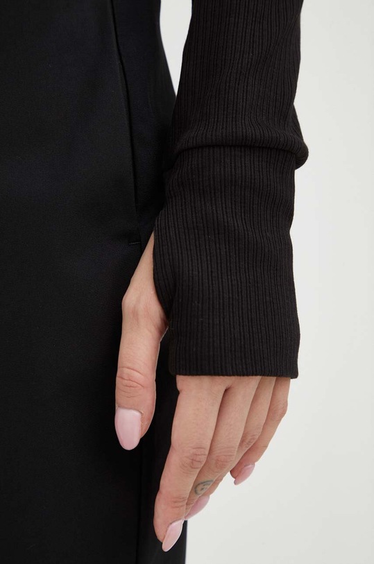 G-Star longsleeve din bumbac negru D23339.D289