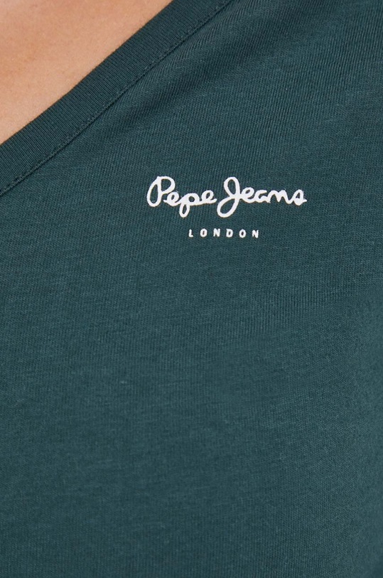 Pepe Jeans longsleeve bawełniany PL505306.692 zielony