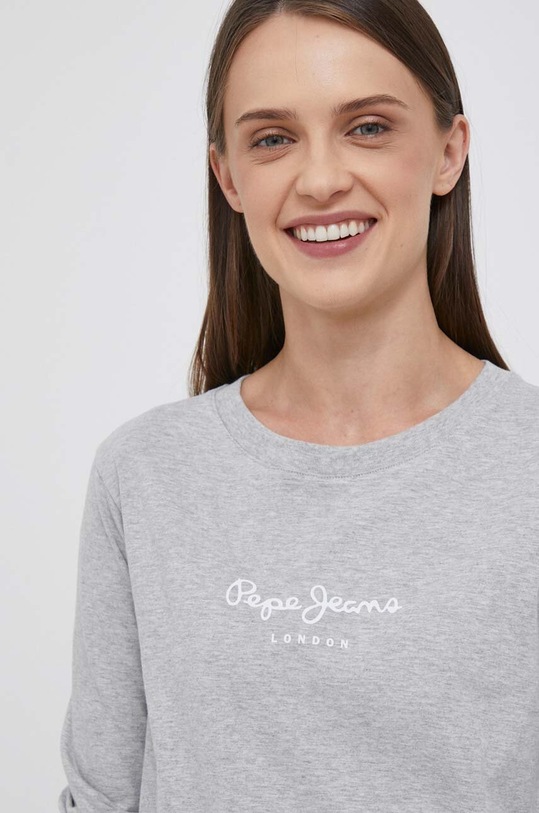 Pepe Jeans pamut hosszúujjú WENDYS LS szürke PL505708.933