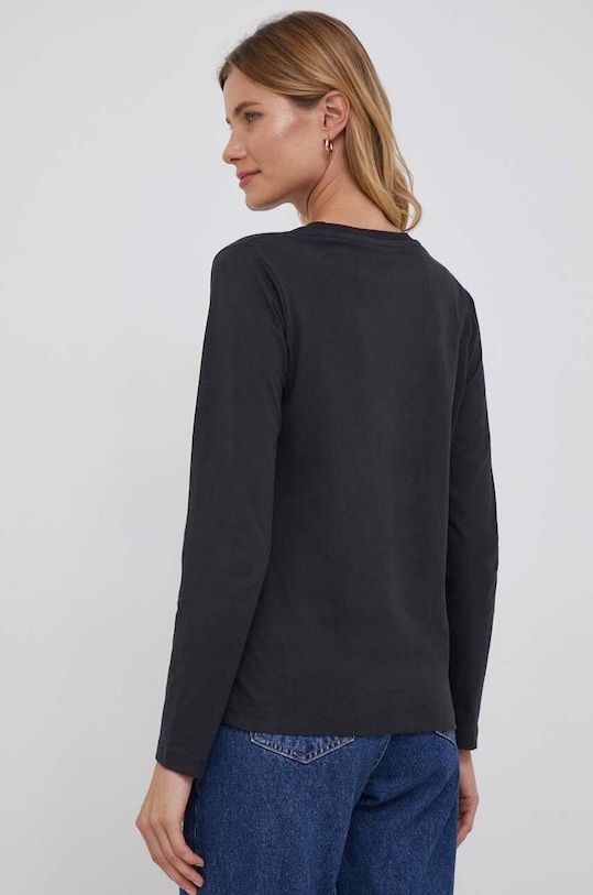 Odzież Pepe Jeans longsleeve bawełniany Wendys PL505708.999 czarny