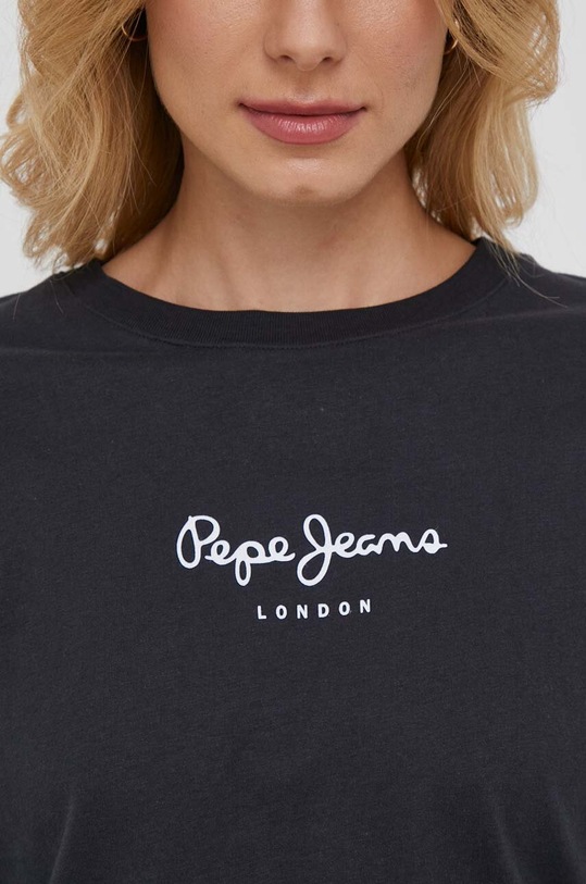 Pepe Jeans pamut hosszúujjú Wendys PL505708.999 fekete