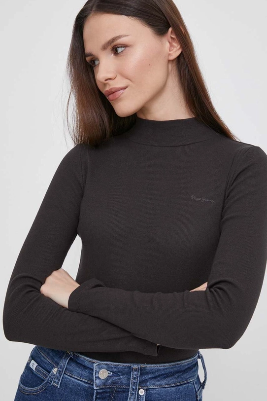 Pepe Jeans longsleeve uni negru PL505711.999