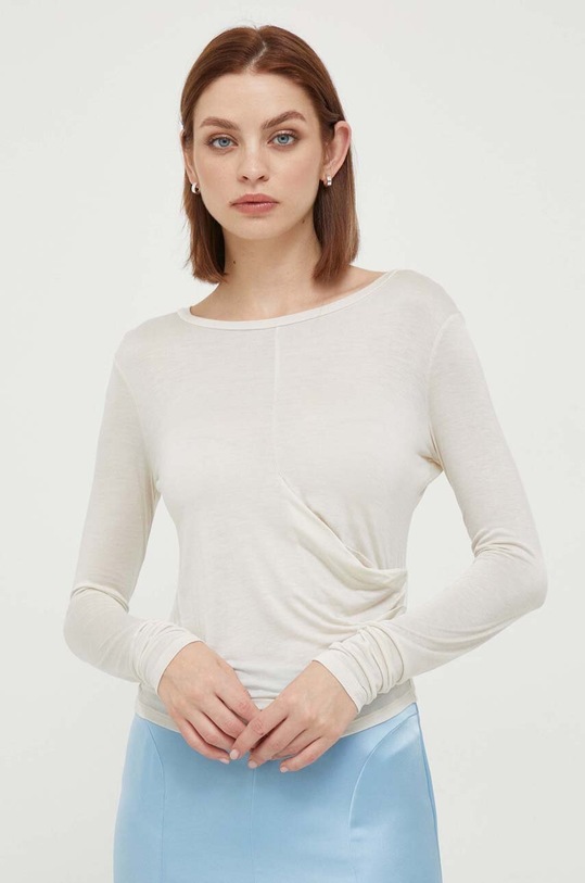 Longsleeve Sisley slim μπεζ 3XFRL1049.0L8