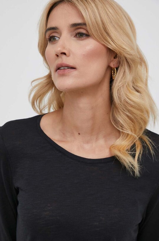 Longsleeve Sisley μαύρο 3FD4L119S.100
