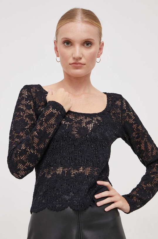 Sisley bluzka 58C6LQ05D.100 czarny AW23