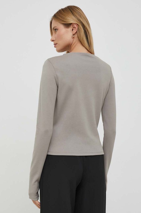 Oblečenie Tričko s dlhým rukávom Sisley 3IHKL104D.21F sivá