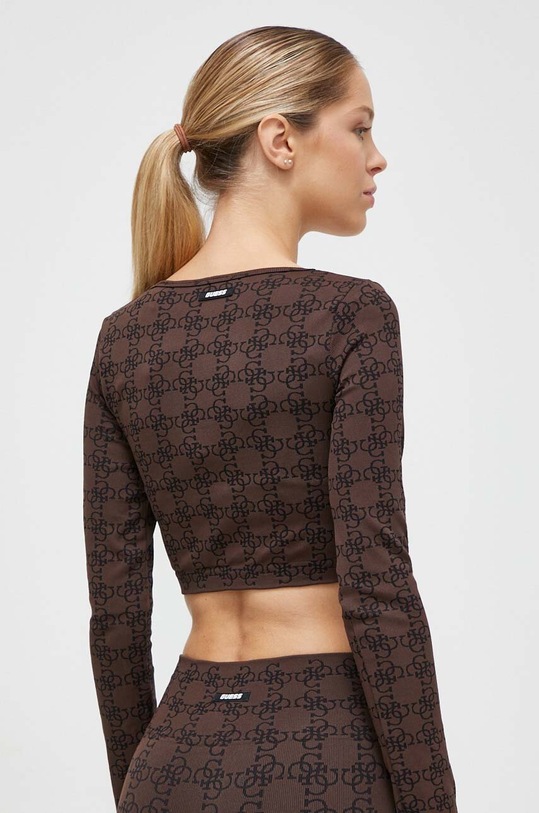 Odjeća Majica dugih rukava Guess V3BP05.ZZ04N smeđa