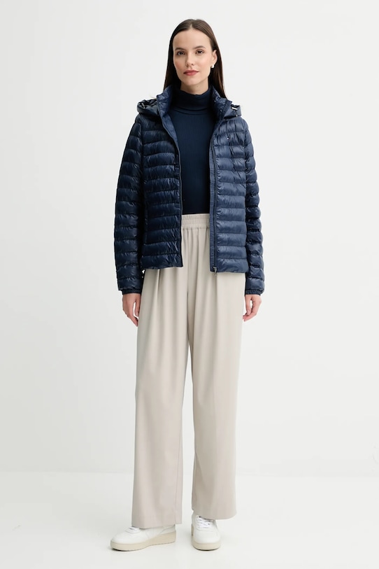 Tričko s dlouhým rukávem Tommy Hilfiger WW0WW39826 námořnická modř AW25