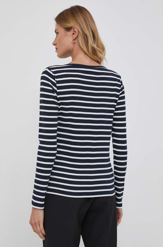 Одяг Бавовняний лонгслів Tommy Hilfiger WW0WW40829 темно-синій