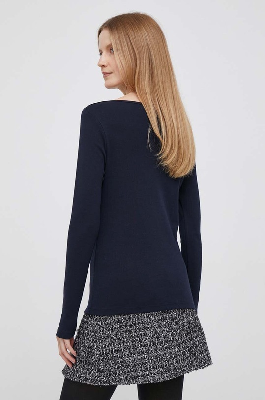 Ρούχα Βαμβακερή μπλούζα με μακριά μανίκια Tommy Hilfiger WW0WW40829 σκούρο μπλε