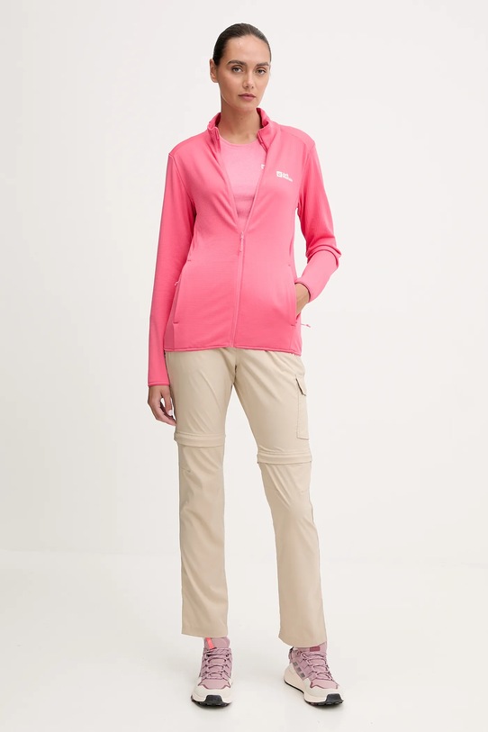 Sportovní tričko s dlouhým rukávem Jack Wolfskin Sky Thermal 1808961 růžová AW25