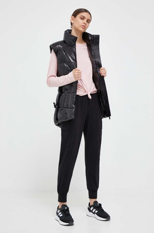 Bavlněné tričko s dlouhým rukávem Dkny DP3T9061 růžová AW23