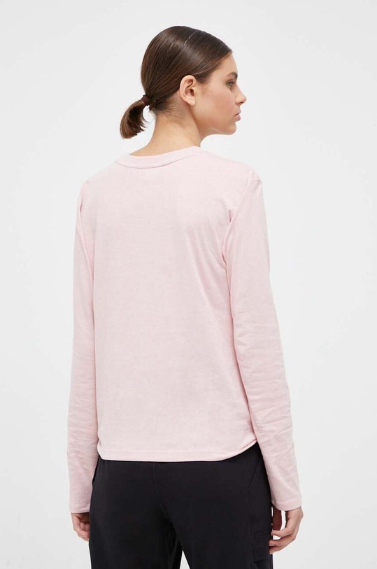 Oblečení Bavlněné tričko s dlouhým rukávem Dkny DP3T9061 růžová