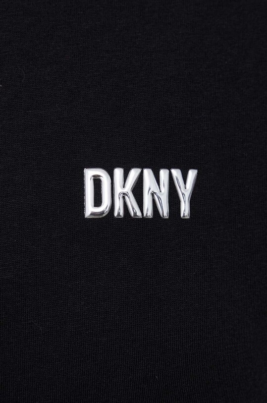 Dkny longsleeve bawełniany czarny DP3T9061