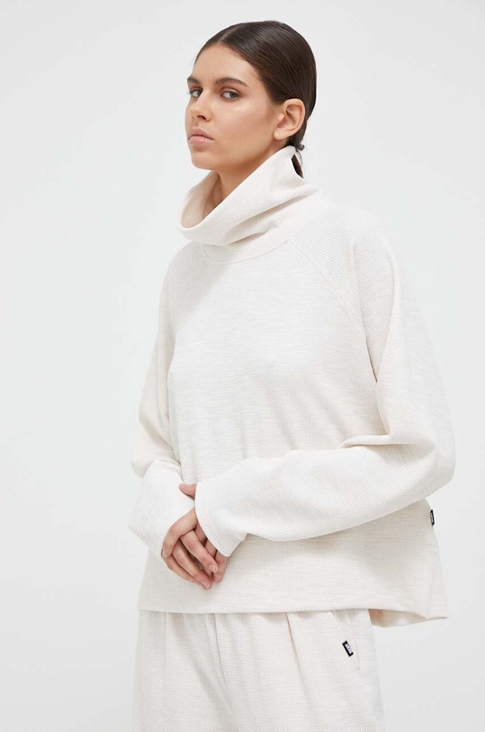 Dkny bluza z elastanem beżowy DP3T9441