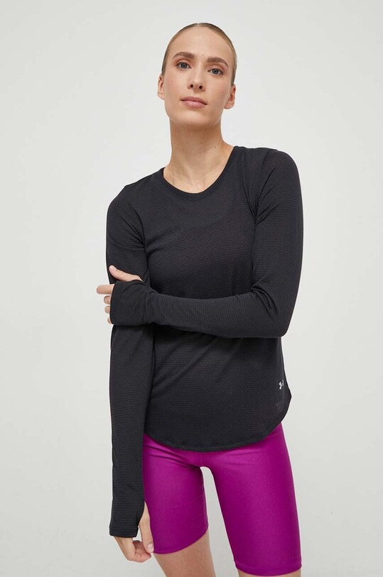 Majica dugih rukava za trening Under Armour Streaker crna 1377804