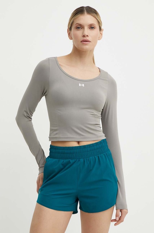 Tréningové tričko s dlhým rukávom Under Armour Train Seamless sivá 1379150