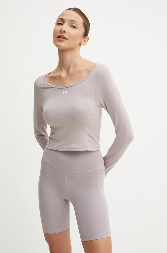 Tréninkové tričko s dlouhým rukávem Under Armour Train Seamless fialová 1379150