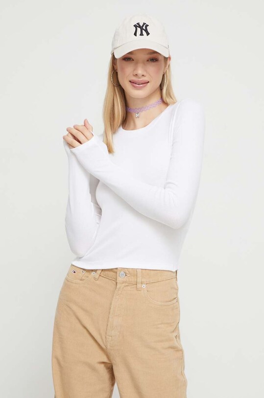 Hollister Co. longsleeve biały KI339.3429.100