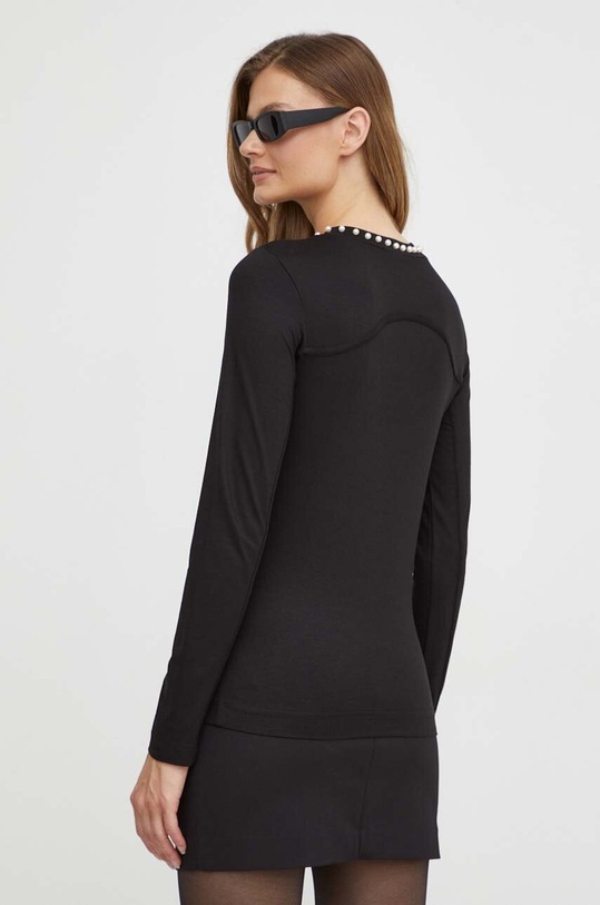 Odzież Karl Lagerfeld longsleeve 236W1708 czarny