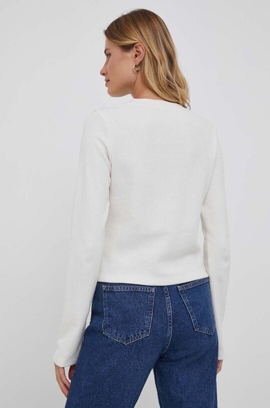 Oblačila Bombažna majica z dolgimi rokavi Calvin Klein Jeans J20J222217 bež
