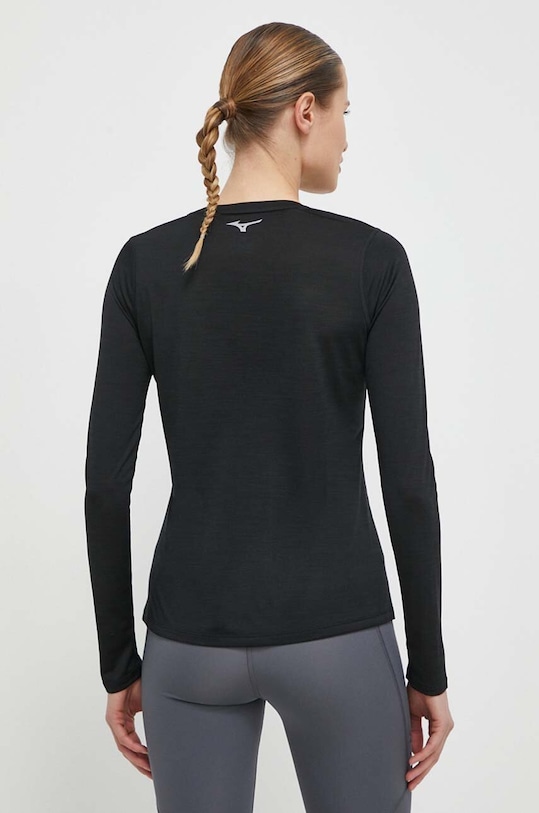 Odzież Mizuno longsleeve do biegania Impulse Core J2GAA722 czarny