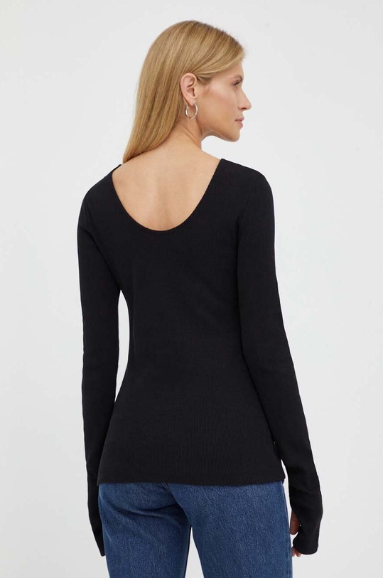 Oblečenie Tričko s dlhým rukávom Won Hundred 2648.12025 čierna