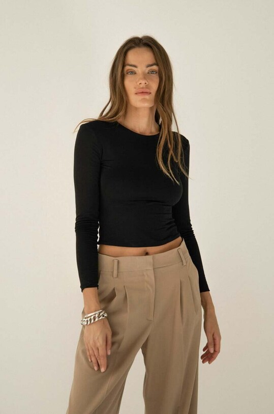 Tričko s dlhým rukávom Saint Body SB.258 čierna AW23