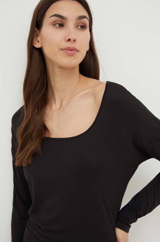 Ruházat Calvin Klein Underwear hosszú ujjú otthoni viseletre 000QS7006E fekete