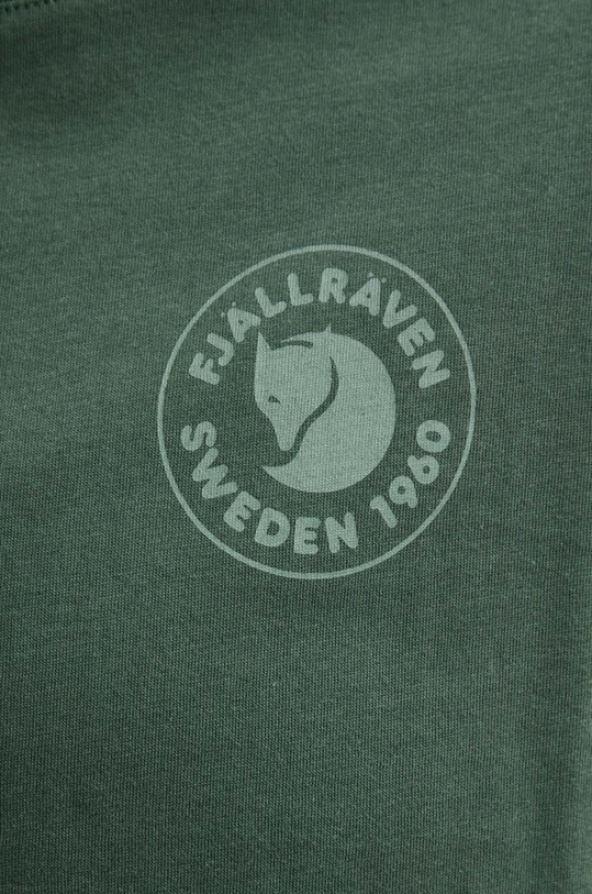 Памучна блуза с дълги ръкави Fjallraven 1960 Logo F86989.679 зелен