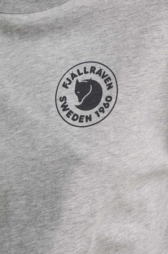Памучна блуза с дълги ръкави Fjallraven 1960 Logo F86989.020.999 сив