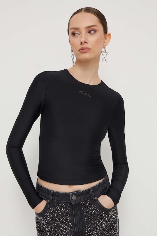 Longsleeve Rotate slim μαύρο 111625100