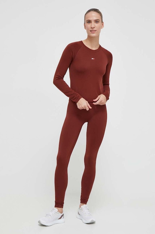 Longsleeve Tommy Hilfiger S10S101794 καφέ AW23