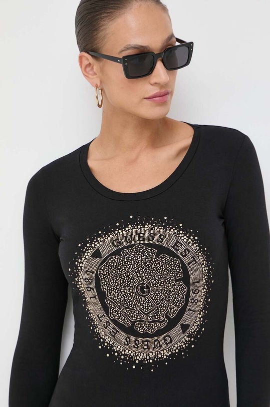 Лонгслів Guess чорний W4RI77.J1314