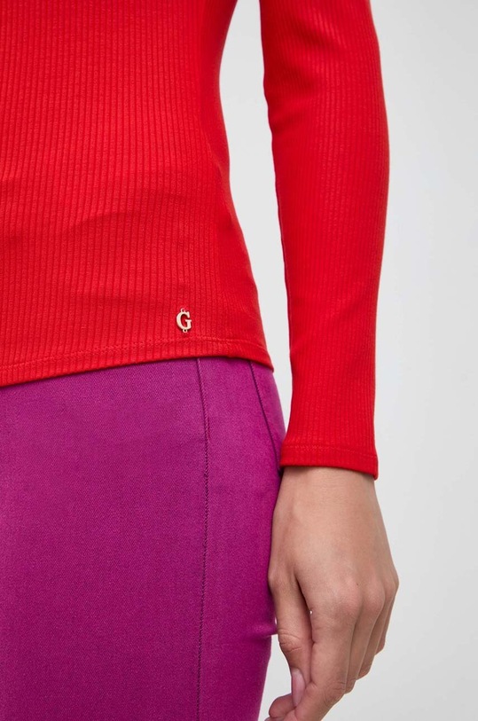Tričko s dlouhým rukávem Guess KELLIE W4RP06.KB9E2 červená