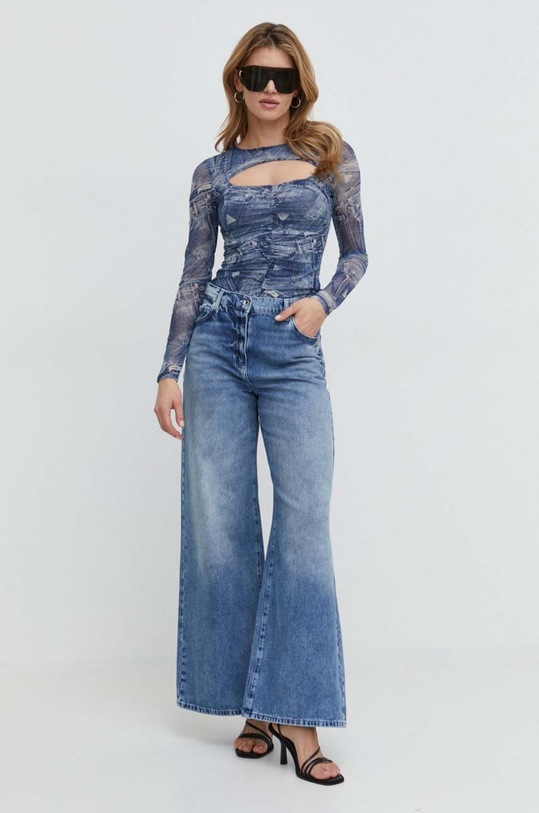 Guess longsleeve BRIENNA W4RP11.KBAH2 niebieski SS24