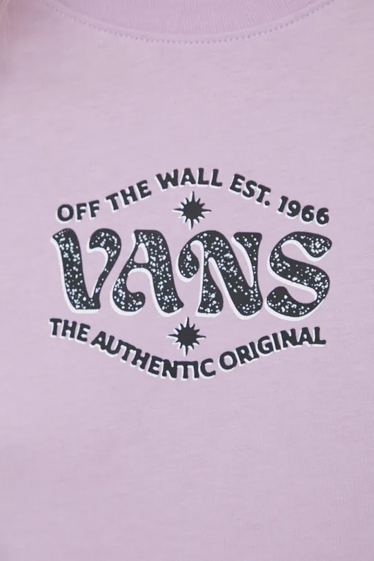 Βαμβακερή μπλούζα με μακριά μανίκια Vans VN000F1UBUG1