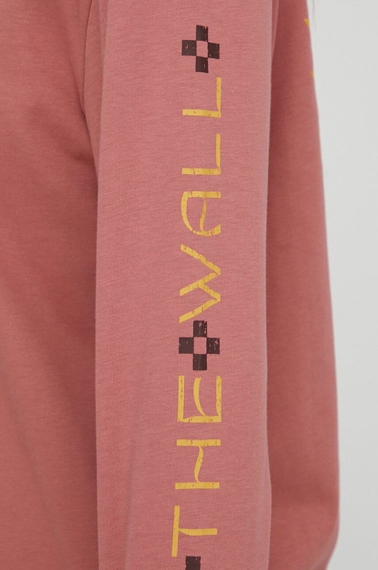 Vans longsleeve bawełniany VN000F38CHO1 różowy