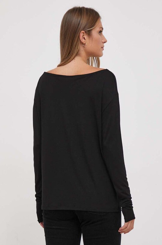 Ρούχα Longsleeve United Colors of Benetton 3VBLD4017.100 μαύρο