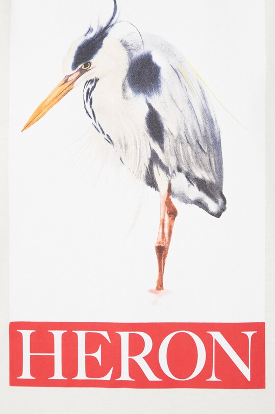 Heron Preston cotton longsleeve top Heron Bird Painted Ls Tee HWAB027F23JER0020425