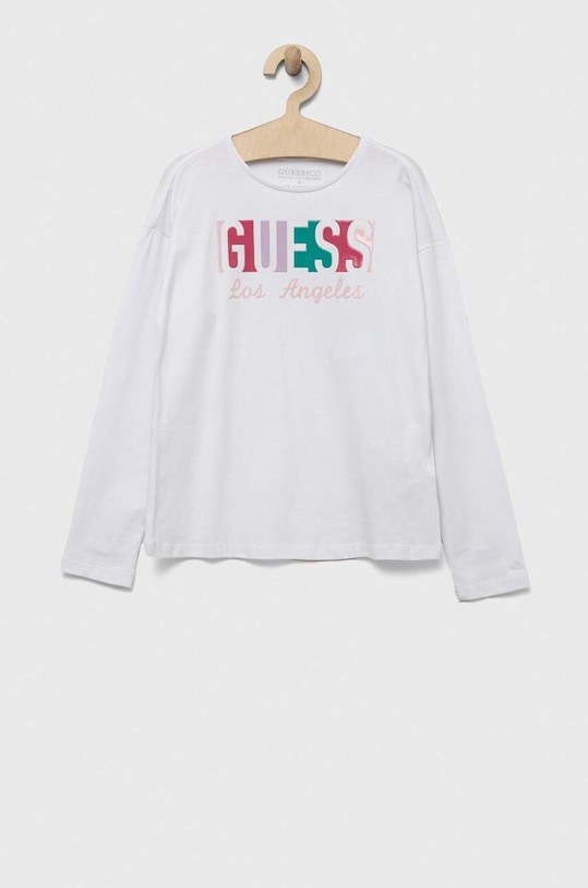 Guess longsleeve dziecięcy z elastanem biały J3YI01.K6YW4.9BYX